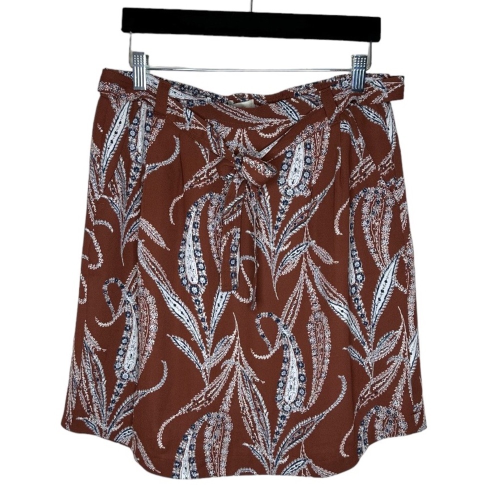 Pre-owned Loft retro brown and tan mini skirt